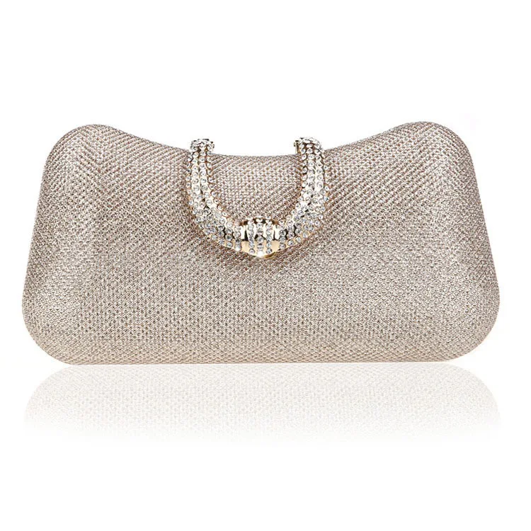 

Women Evening Bag Luxury Black/Silver Wedding Party Bag Diamond Rhinestone Clutches Crystal Bling Gold Clutch Bag Purses WY167