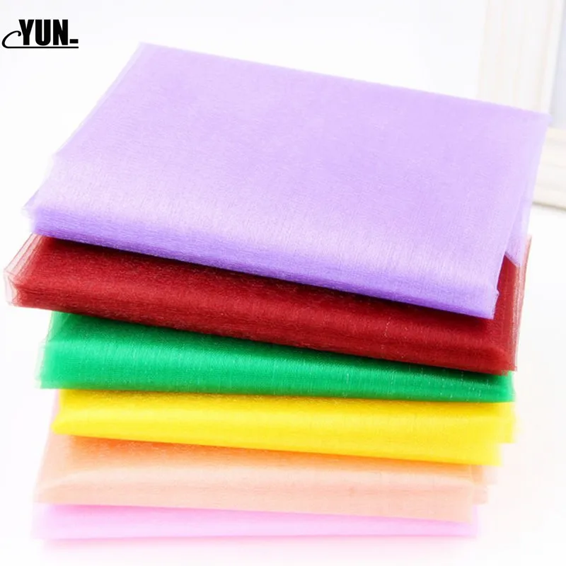 DIY 0.48x5M Yarn Crystal Tulle Organza Sheer Gauze Element Baby Girls Birthday Party Dress Wedding Decorative Baby Shower 7D (2)