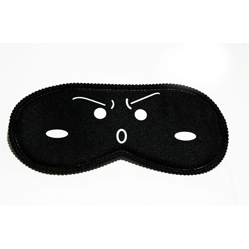 Милая Черная маска с рисунком из мультфильма, маска для сна, маска для век, повязка для глаз, переносная повязка на глаза для девочек, повязка на глаза для путешествий, повязка на глаза