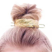 Original pluma Bun puño Vintage hoja palo de pelo Set mujeres únicas boda accesorios para el cabello Retro horquillas mujer Bijoux 2019