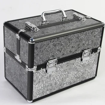 

Portable cosmetic bag suitcases makeup beauty professional multi function cosmetology tattoo eyebrow teacher manicure case Box
