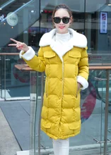 2017 Fashion Pure Color Winter Women Cotton Wool Jacket Long Thickness Single Breasted Women Winter Warm Cotton Wool Parka