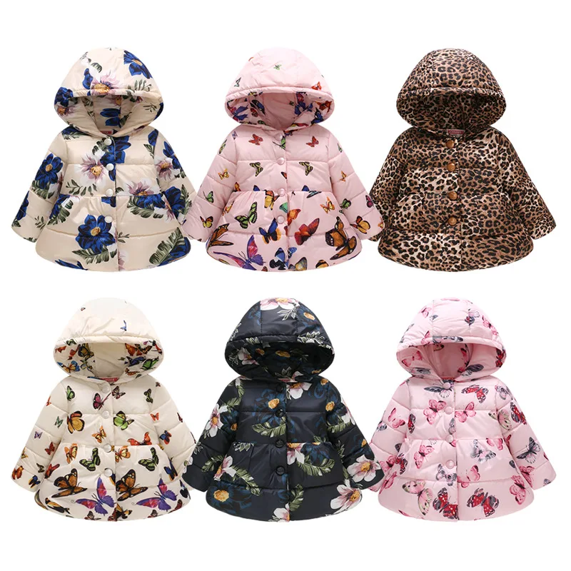 Baby Toddler Girls Winter Jackets Kids Coats Autumn Winter Outerwear