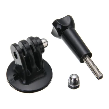 

1pc Cameras Tripod Mount Black adapter +Knob Thumb 55mm Screw Cap Bolt Fit For GoPro Hero 1 2 3 3+ 4 5 6 Session SJCAM SJ4000