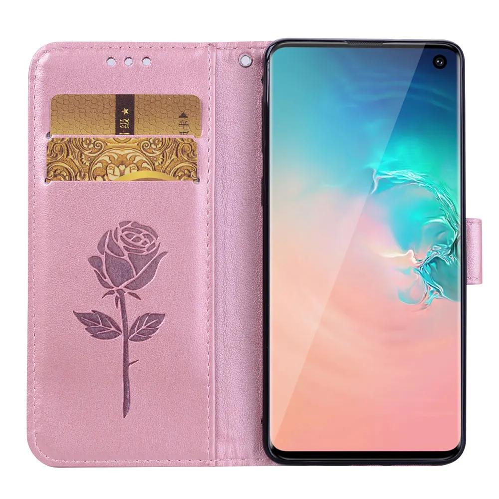 3D цветок кожаный чехол для huawei P20 P10 P8 Lite Y5 Y6 Y7 Prime 2018 2017 P Smart Honor 7X 8X 8C 9 10 Y9 2019