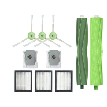 

Hot sale 10Pcs/Lot Sweeper Robot Side Brush Filter Cleaner Dust Bags For Irobot Roomba I7 I7+/I7 Plus E5 E6 E7 Robot Tools Set
