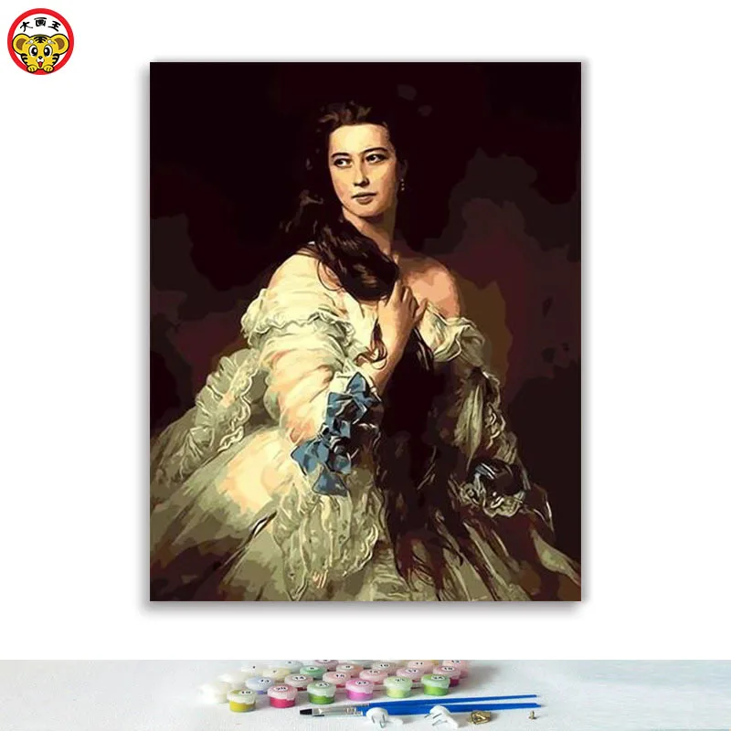 Картина по номерам художественная краска по номерам Diy известная картина Мона Лиза ручной работы цвет украшение картина маслом paintin - Цвет: 5809