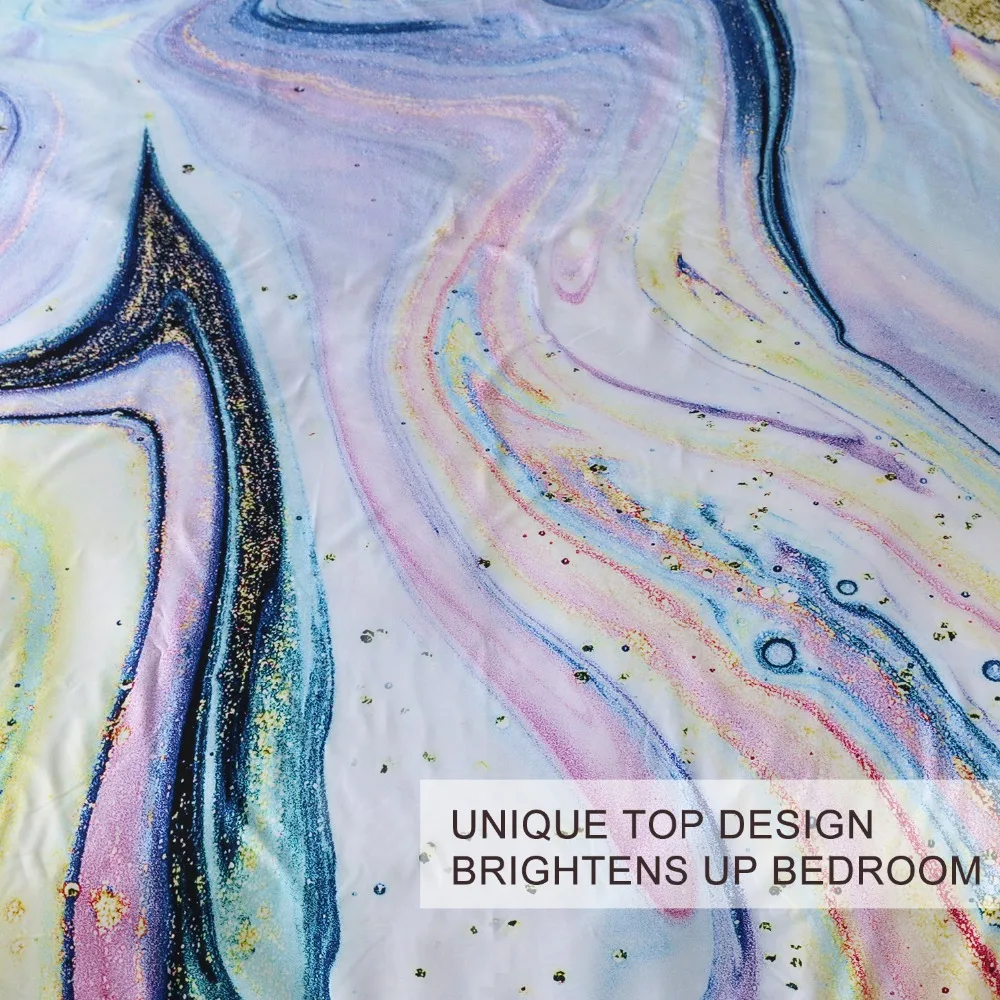 BlessLiving الرخام طقم سرير قوس قزح حاف مجموعة غطاء روك العصرية السرير غطاء الطبيعة مستوحاة الملونة الذهب المفارش الملك 3 قطعة BlessLiving الرخام طقم سرير قوس قزح حاف مجموعة غطاء روك العصرية السرير غطاء الطبيعة مستوحاة الملونة الذهب المفارش الملك 3 قطعة