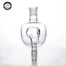 1 шт. дизайн 19 мм Череп Патока Ловец металлические щипцы для кальяна разъем nargile чистый цвет ночной Светильник световой эффект