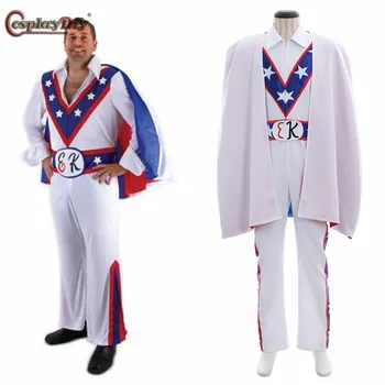 

Cosplaydiy Motorcycle Daredevil Evel Knievel Patriotic Cosplay Costume V3 For Adult Halloween Outfit With Cape Custom Made J10