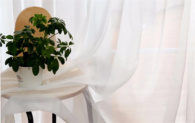 Тюль белый занавески для гостинной Белый Тюль занавески для гостиной спальня современный Тюль органза шторы ткань шторы ткань тюль