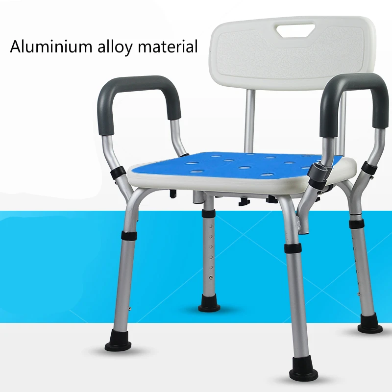Стабильный Многофункциональный стул для душа с подлокотниками бытовой алюминий сплав стул для ванной нескользящий стул для беременных