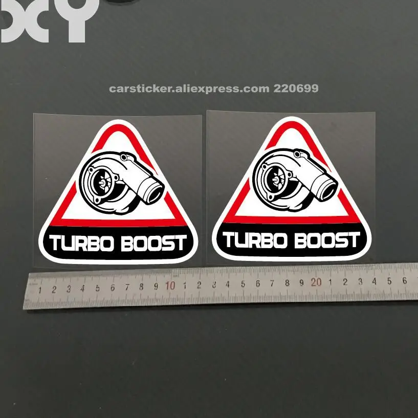 

XY 2PCS Fun Turbo Boost Vinyl Decals Car Stickers Truck Auto Motor Sticker Decal Drop Ship