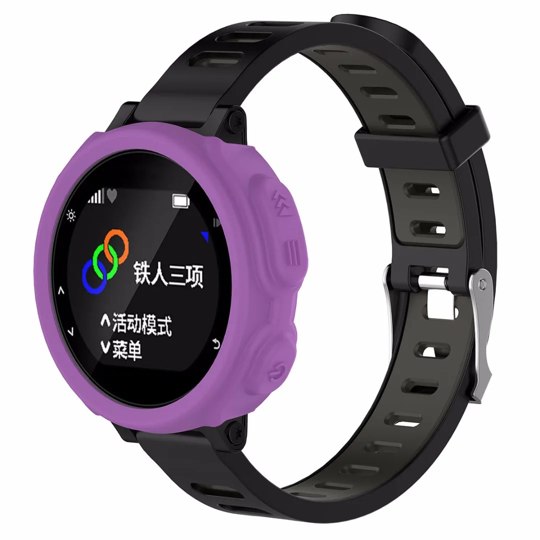 Silicone Protective Case Cover Band Cover Case Protector For Garmin Forerunner 235 735XT GPS Watch
