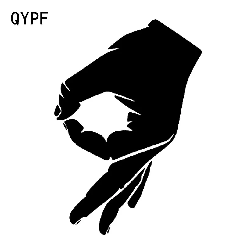 QYPF 10 9*16 см интересный ок круг ручной декоративный автомобильный стикер высокого