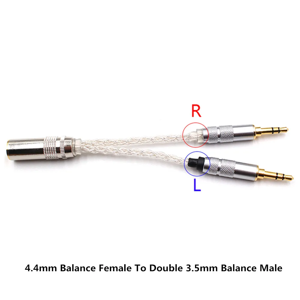 4.4mm Balance Female To Double 3.5mm Balance Male