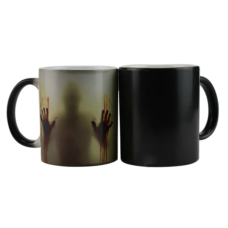 

The walking dead Mug color changing Heat Sensitive Ceramic coffee mug surprise gift