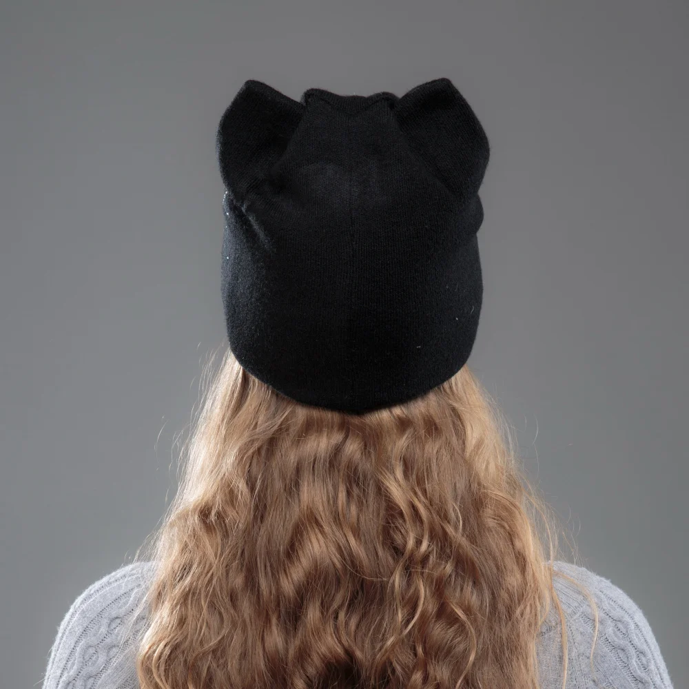 OHCOXOC Новый дизайн женские шапочки Skullies Милая принцесса девочка осень зима шапка с