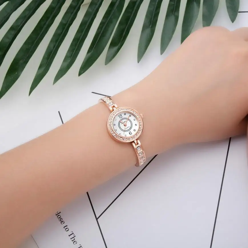 Reloj mujer женские часы Роскошные модные женские часы браслет часы из нержавеющей стали с кристаллами montre femme