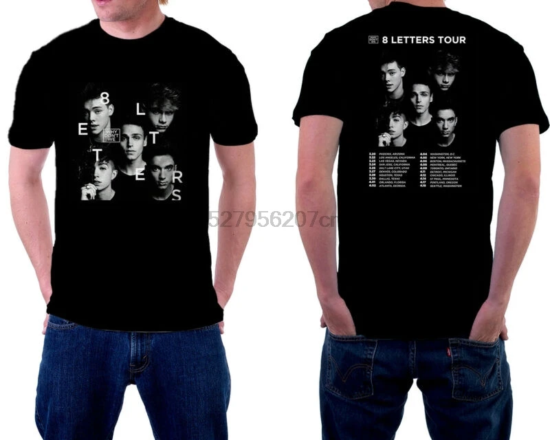 

Why Dont We Tour 2019 Tshirt Black Color short Sleeve S-3XL best Sale