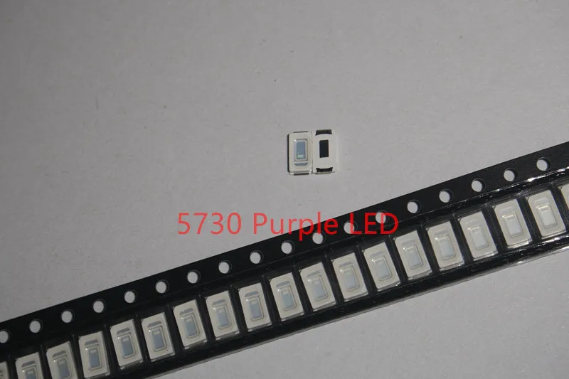 5630/5730 SMD/SMT UV/фиолетовый свет 200 шт чип лампы 395-400nm LED Хрустальные прозрачные бусины