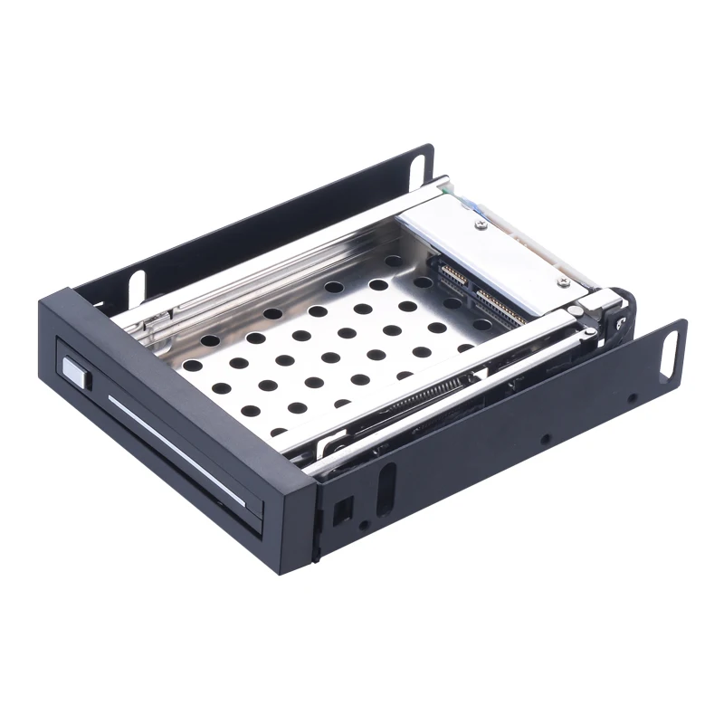 

Single Bay 2.5inch SATA Metal Case Tray-less SSD Hdd Mobile Rack for 3.5in Floppy Bay