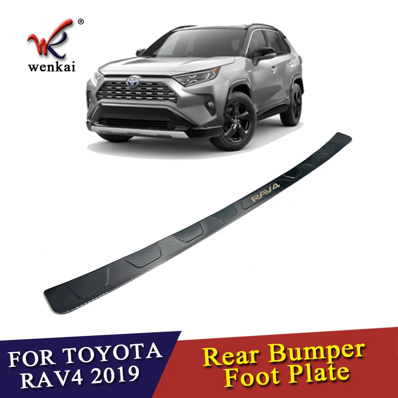 Для Toyota Rav4 2019 2020 из нержавеющей стали задняя коробка ворота двери бампер порог