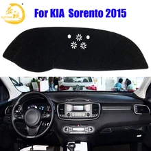 Easysee крышка приборной панели Pad Dashmat коврик с рельефом от солнца шахматная доска ковровые покрытия для KIA Sorento пыли