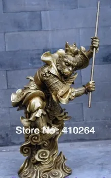 

ymying ZCD [GANG ] Collectibles Beautiful brass statue of the Monkey King discount 30%
