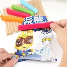 Горячая Распродажа: 5 шт./компл. Фирменная Новинка Еда герметичный зажимы sackholder зажимы полиэтиленового пакета конфеты закуски в Корейском стиле застежка