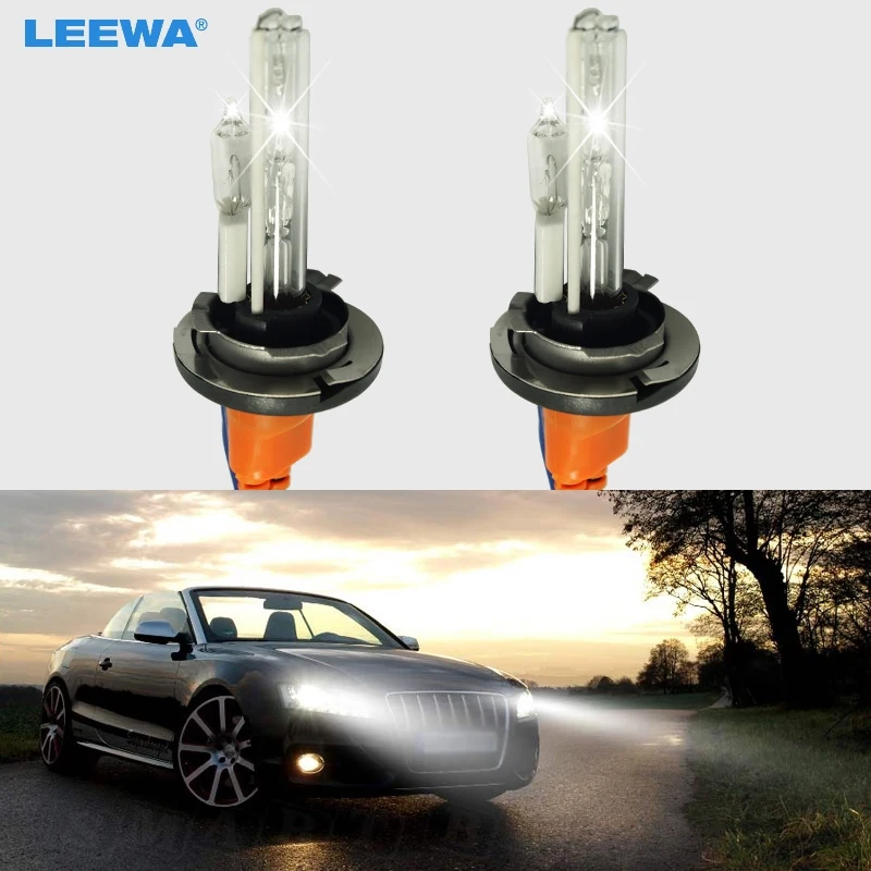 

LEEWA 10pcs Car 12V 35W H15 Xenon HID Bulbs With Halogen Lamp Replacement HID Headlights Bulbs 6000K #CA2015