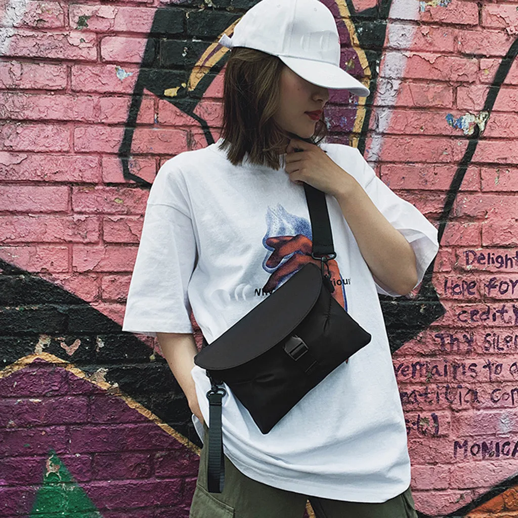 

Fashion Adjustable Neutral Crossbody Bag Personality Street Versatile Nylon Shoulder Messenger Bag Summer Casual Bolsos Mujer