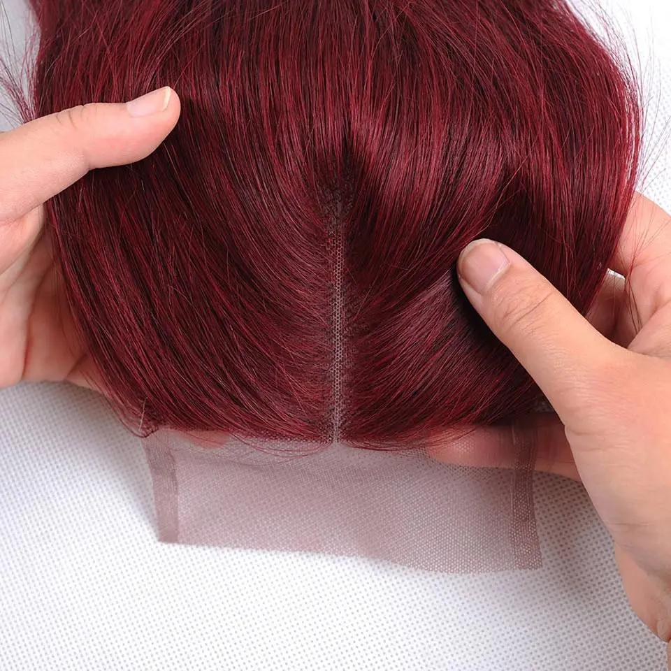 burgundy hair closure