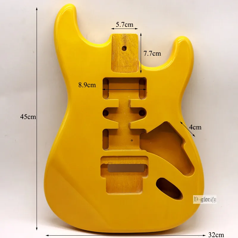 Новейший Floyd Rose yellow цвет молочно-белый цвет ST корпус гитары липа металлик золото