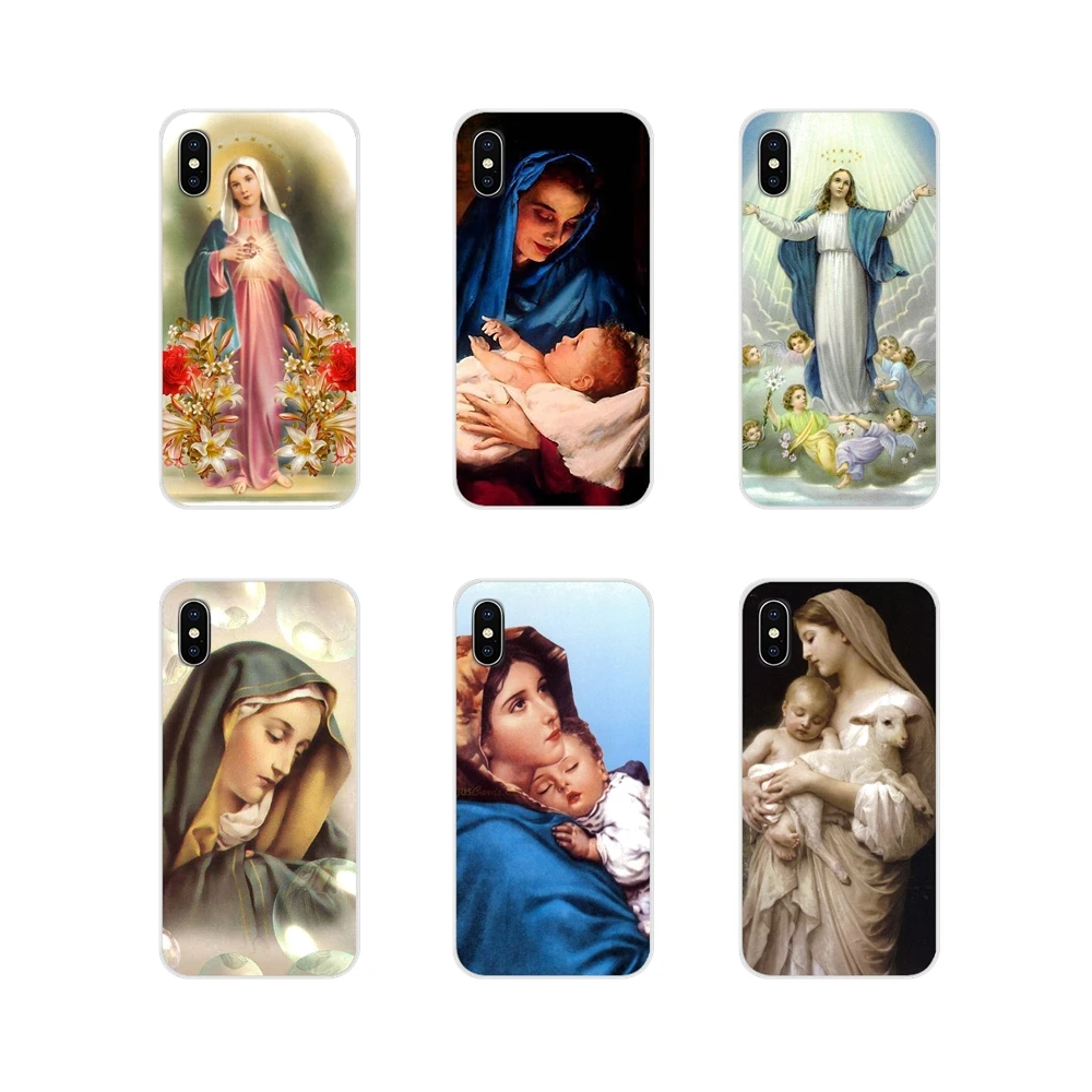 Прозрачный Мягкий ТПУ чехол для Huawei P Smart Mate Honor 7A 7C 8C 8X 9 P10 P20 Lite Pro Plus best mom ever Virgin Mary