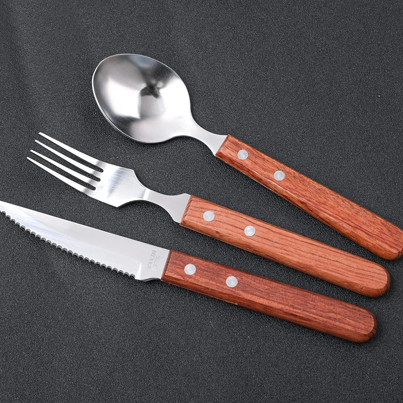 Wood cutlery set  (1)