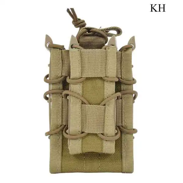 EMERSONGEAR двойной Decker Mag Чехол страйкбол Mag Чехлы Военная Emerson сумка Камуфляж MOLLE Mag держатель Койот коричневый черный - Цвет: KH