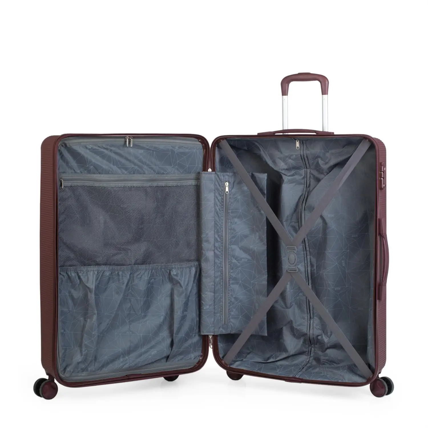Jaslen модель Stockholm набор из 2 дорожные чемоданы ABS текстурированные и навесной замок TSA 171015