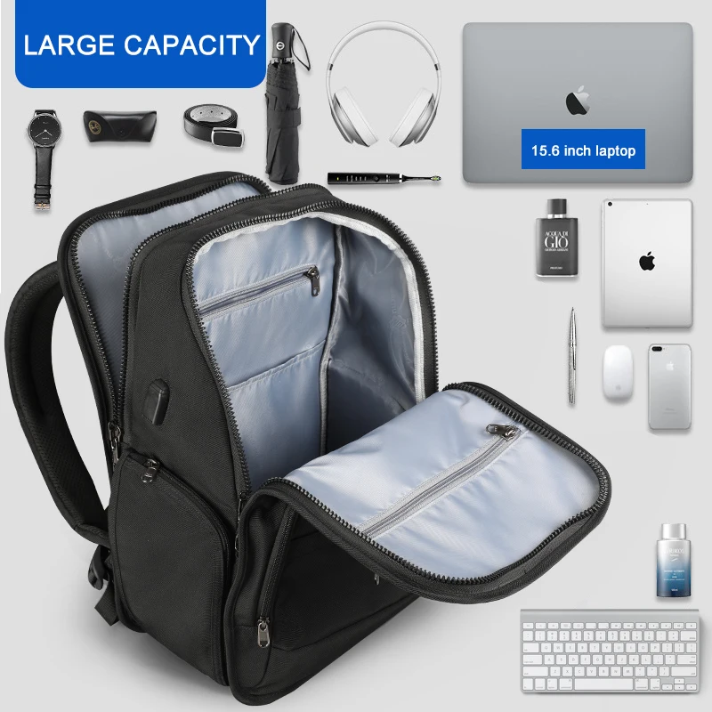 Tigernu Anti Theft Travel Laptop Backpack for 15.6-17 Bag for Men Nylon Mochila with RFID Water Res - 33047901616