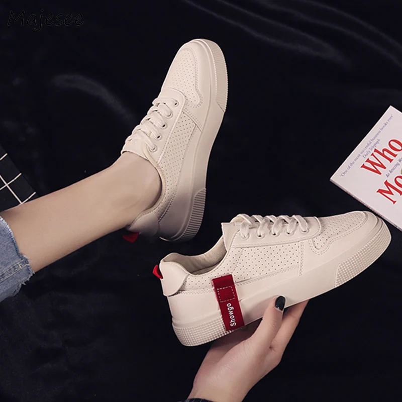 Vulcanize Shoes Women Classic All-match Soft Bottom Breathable Sneaker Womens Trendy Elegant Korean Style Fashion Ladies Shoe