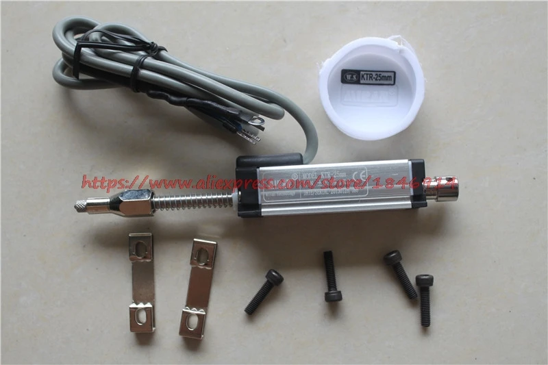 

Free shipping KTR-25 KTR-25mm spring self recovery linear displacement sensor (built-in spring) self reset