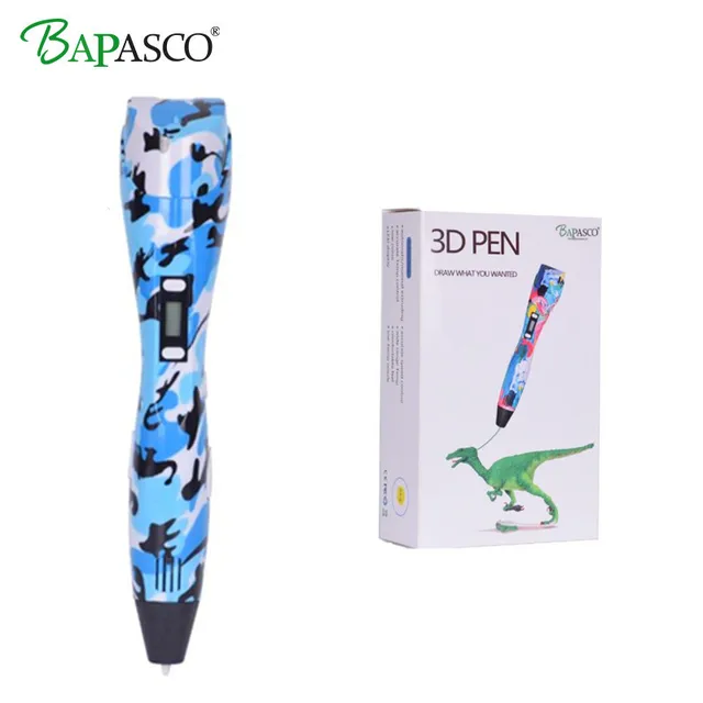 Special Price BAPASCO 3D pen support 1.75mm ABS and PLA filament diy 3D drawing pen with lcd display printing pen 3D with EU/US.UK/AU adapter Special Price BAPASCO 3D pen support 1.75mm ABS and PLA filament diy 3D drawing pen with lcd display printing pen 3D with EU/US.UK/AU adapter