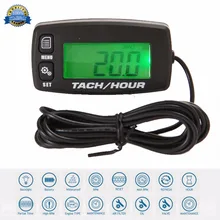 non-waterproof Backlight Hour Meter hourmeter Tachometer For Marine Boat ATV Snowmobile Generator Mower outboard UTV motocross digital lcd tachometer hour meter thermometer temperature for gas utv atv outboard buggy tractor jet ski paramotor