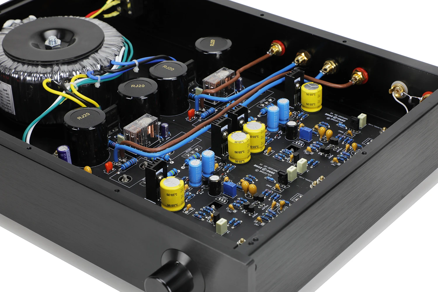 SUQIYA-New based on NAIM NAC152 preamp & NAP200 combined amplifier 75W+75W 8 Ohm 4 Way RCA input with remote control version