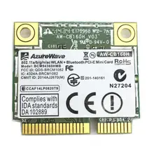 Для AW-CB160H 802,11 abgn/11ac WiFi+ BT Bluetooth 4,0 Broadcom BCM94360HMB 1300Mbps Mini PCI-E Card