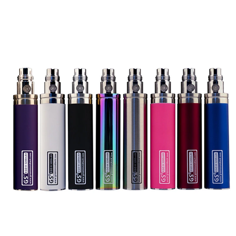 

Original GS EGO II 3200mAh Electronic Cigarette Battery EGO Battery Updated Big Capacity For M16 CE4 Protank Gs h2s T3S Atomizer