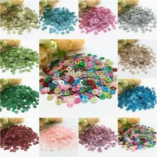 Lentejuelas Para Coser en casa, polvo brillante de PVC de 4mm, accesorios artesanales Para ropa, 4000 Uds.