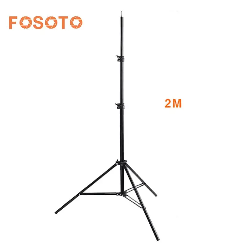 

fosoto 2M RIng Lamp Tripod Light Stand With 1/4 Screw Head For Softbox Photo Video Reflector Lighting Flashgun Lamps RL-18 RL-12