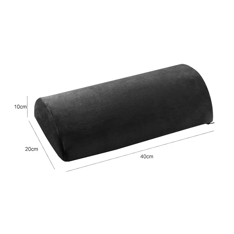 Подушки для путешествий для ванной комнаты полулунная подушка для поддержки лодыжки поясничное облегчение боли в шее подушка для пены памяти Прямая - Цвет: Черный