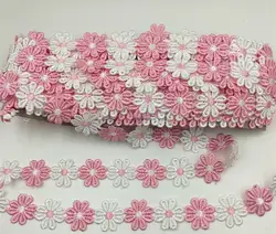 2,6 см цветочный узор вышивки кружева красочные кружева DIY швейная фурнитура 1 ярд/серия